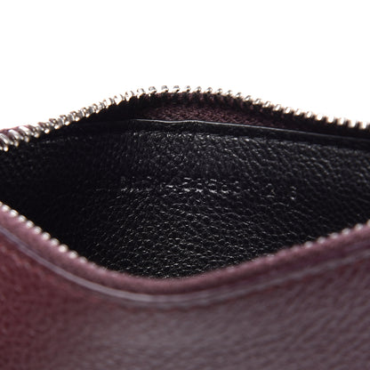 Saint Laurent Grained Calfskin 5 Fragments Zip Pouch Card Holder Bordeaux 7 of 8