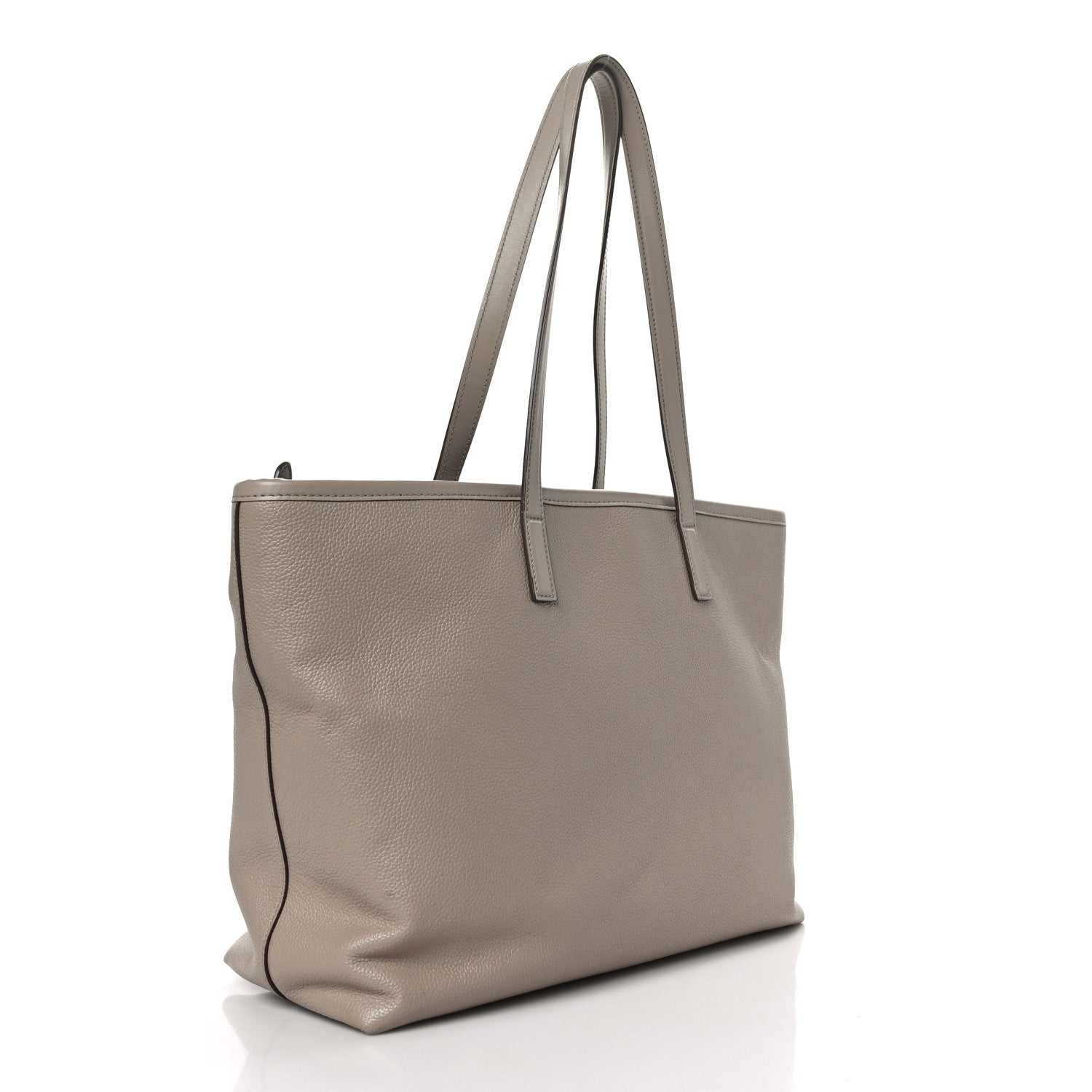 Tom Ford Grained Calfskin East West Zipper Tote Taupe 3 of 8