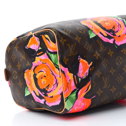 Louis Vuitton Monogram Roses Speedy 30 6 of 10