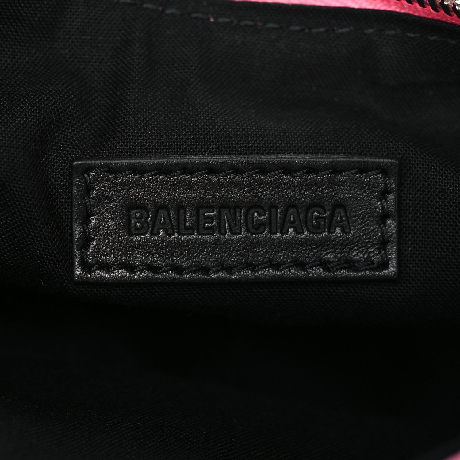 Balenciaga Agneau Arena Le Cagole Fringe Shoulder Bag XS Sweet Pink 7 of 10