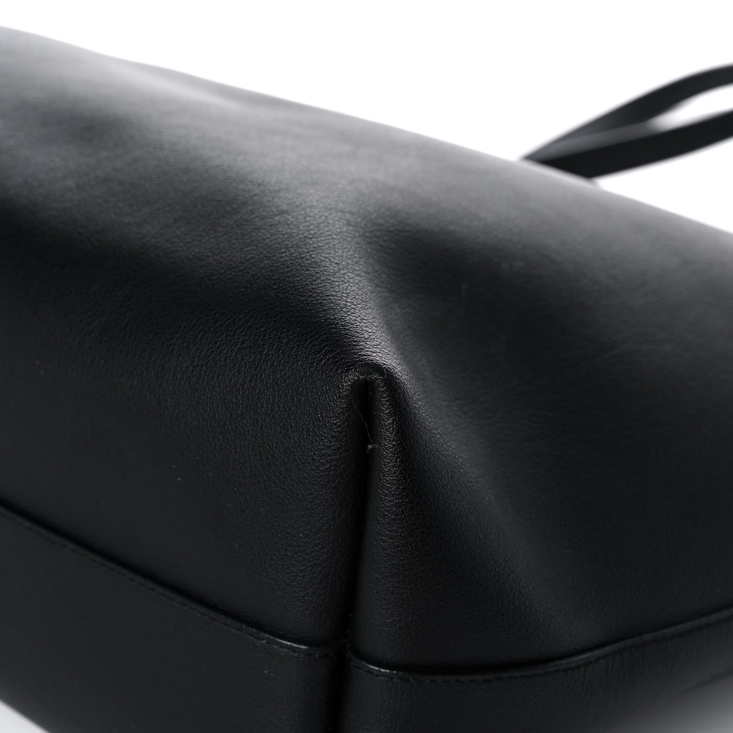 Calfskin Large Shopping Tote Black