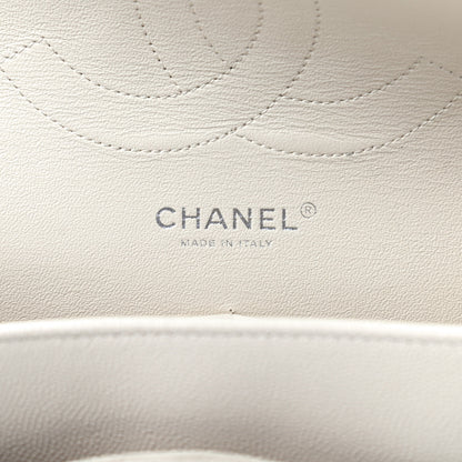 Chanel Caviar Quilted Jumbo Double Flap White 8 of 11