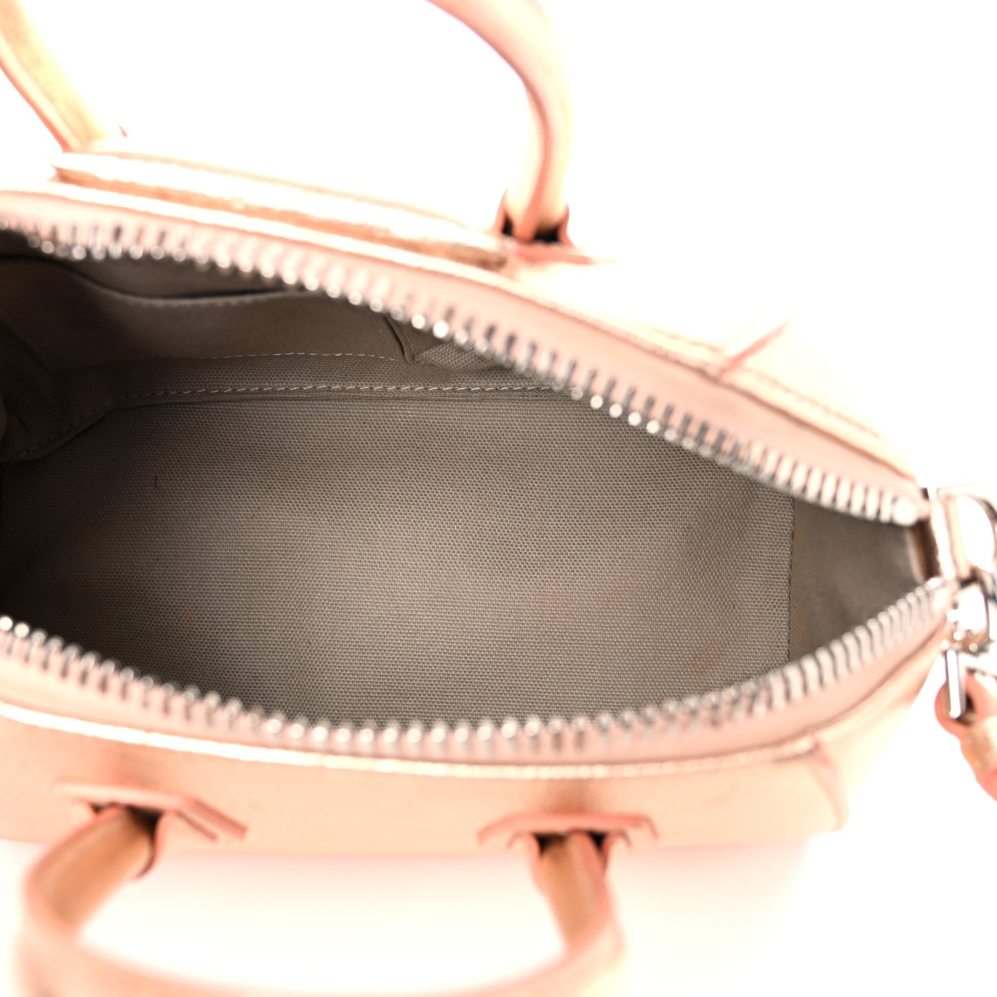 Metallic Sugar Goatskin Mini Antigona Light Pink