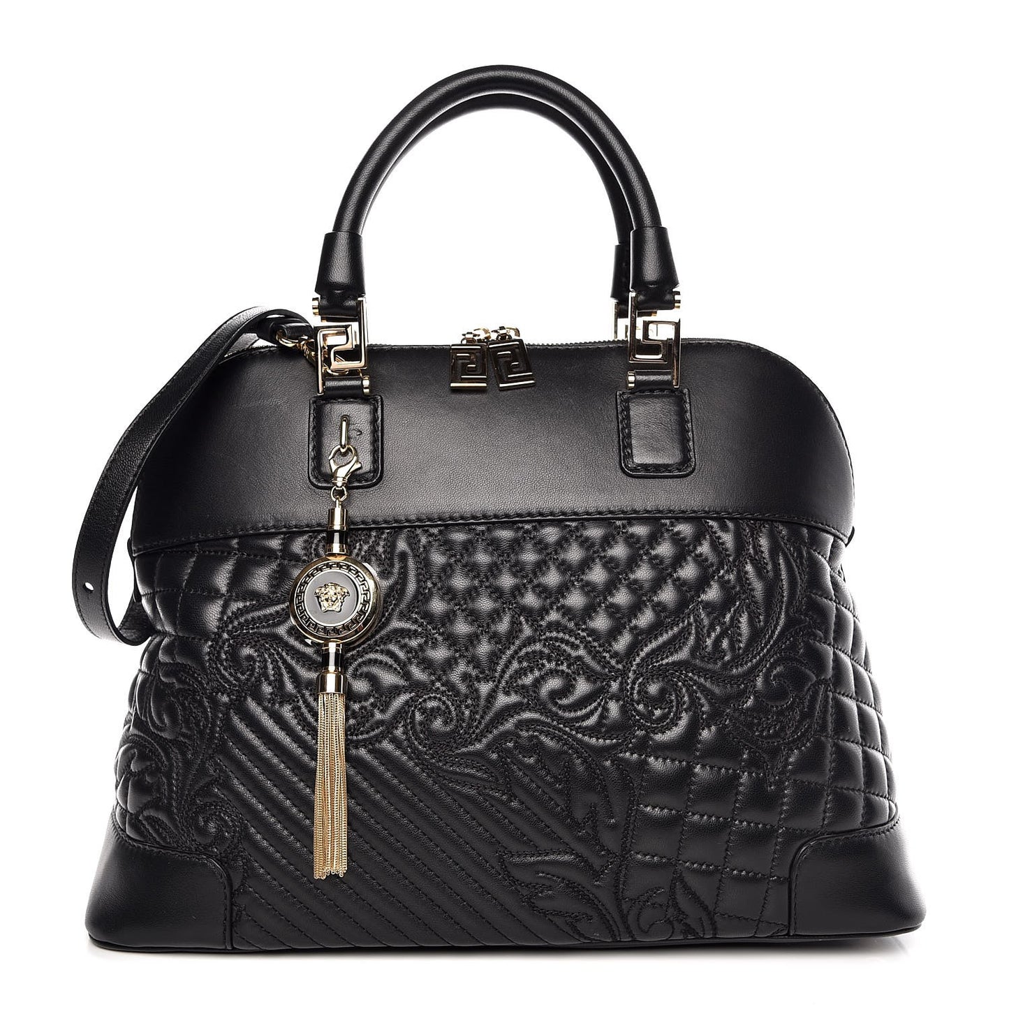 Barocco Quilted Nappa Altea Vanitas Lady Athena Black