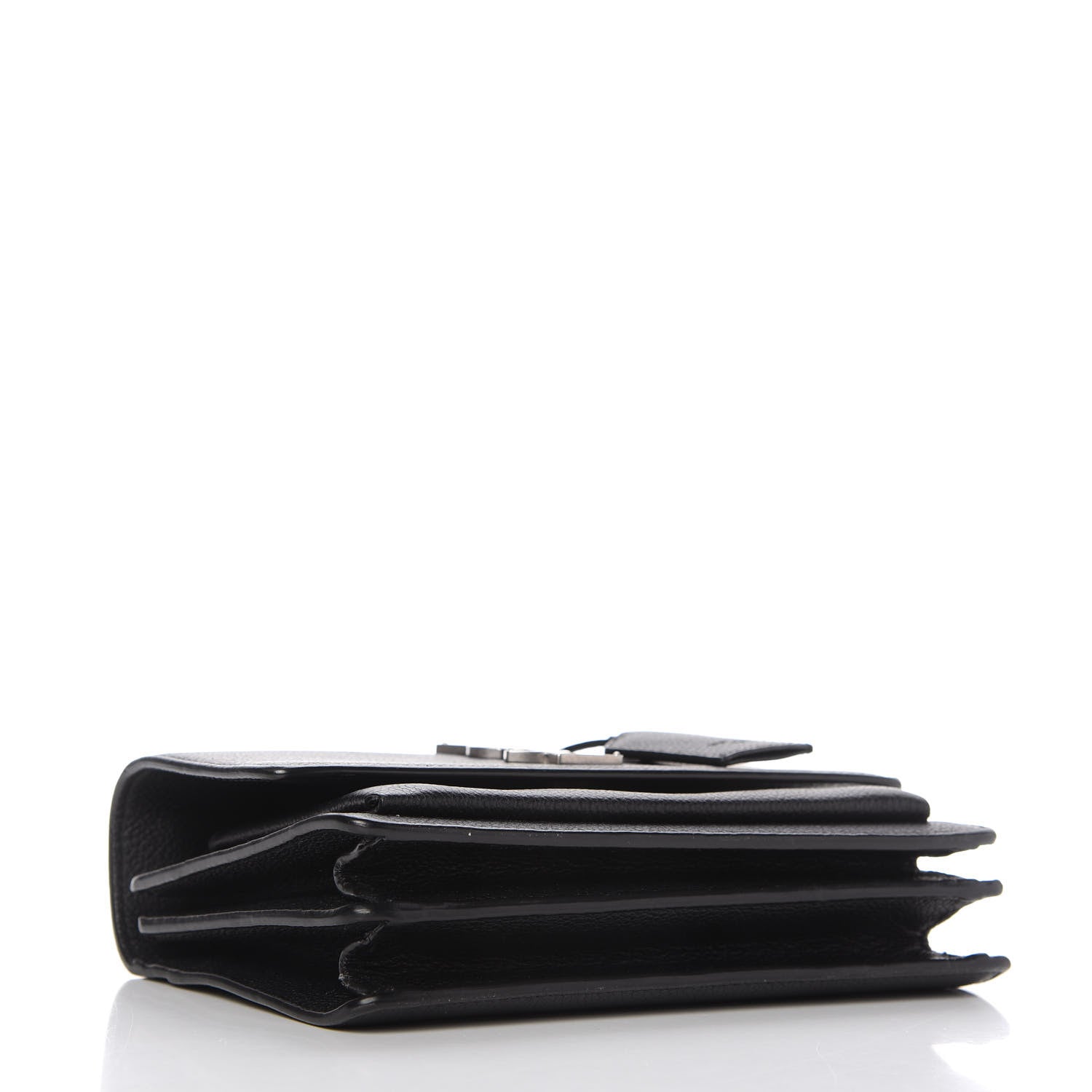 Saint Laurent Grained Calfskin Small Monogram Sunset Black 4 of 10