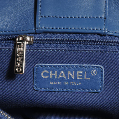 Chanel Calfskin Perforated Up In The Air Tote Dark Blue 6 of 8