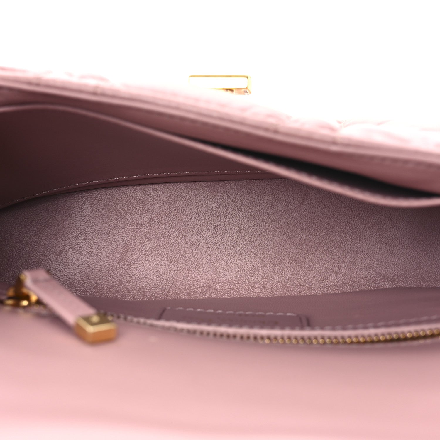 Christian Dior Lambskin Macrocannage Small Dior Caro Bag Pink 5 of 11