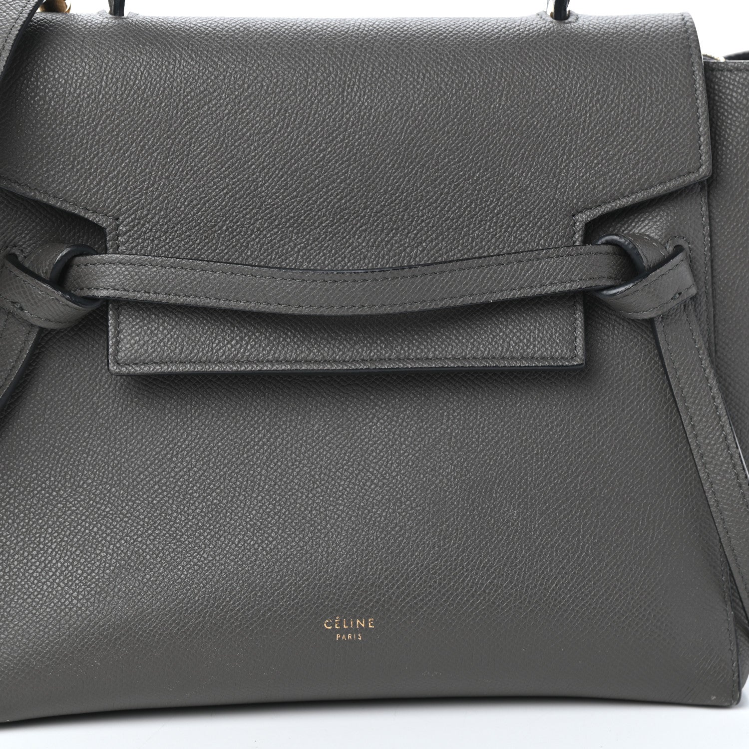 Celine Grained Calfskin Micro Belt Bag Grey 7 of 9