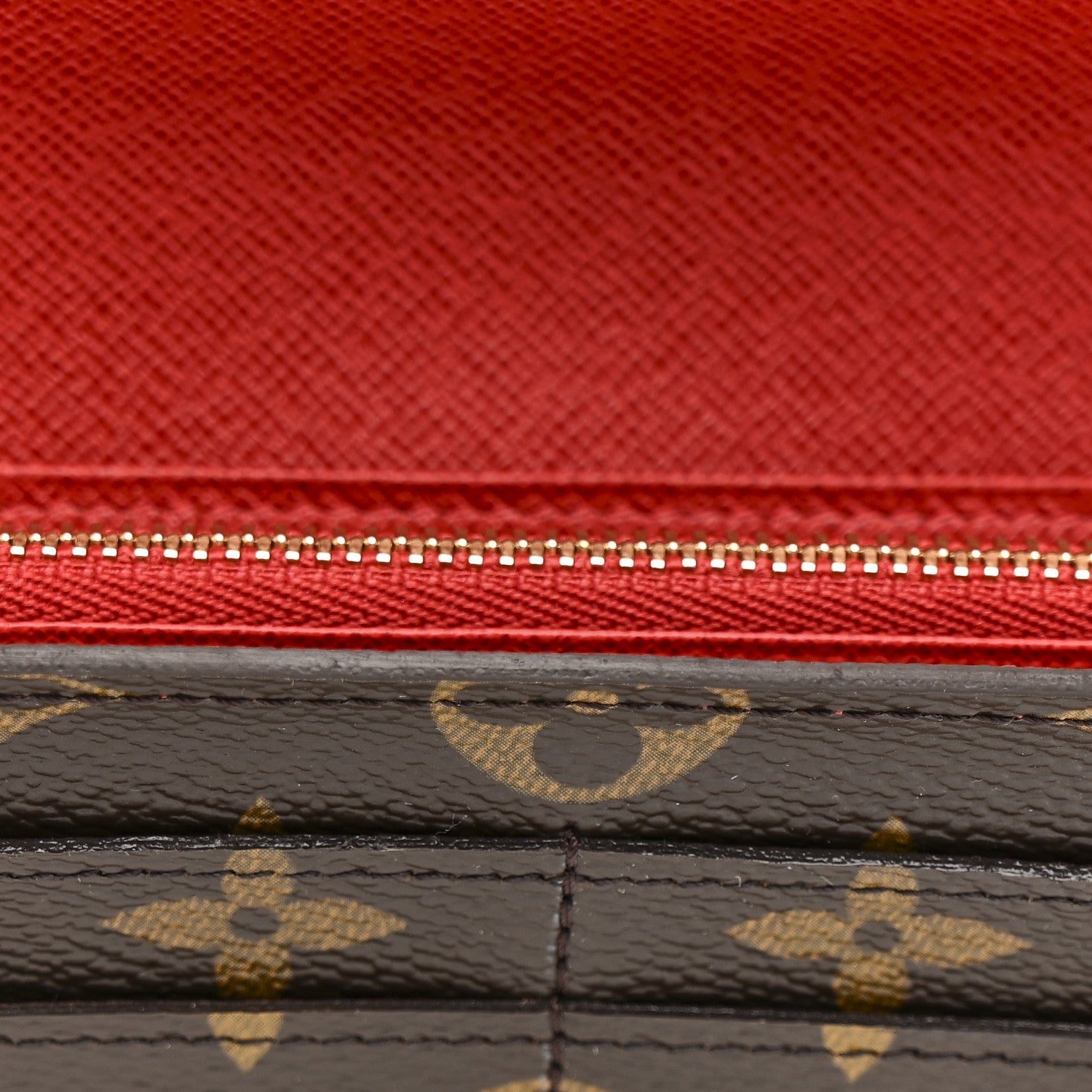 Louis Vuitton Monogram Groom Sarah Wallet Red 9 of 10