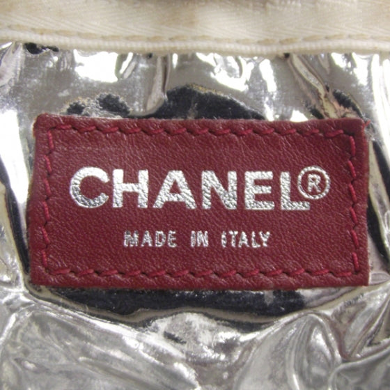 Quilted Leather Pochette Silver