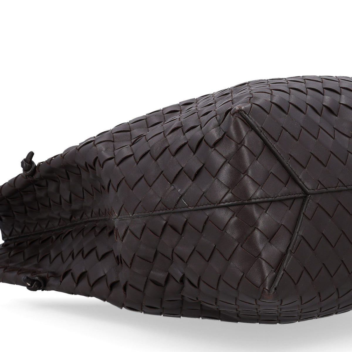 Nappa Intrecciato North South Tote Ebano