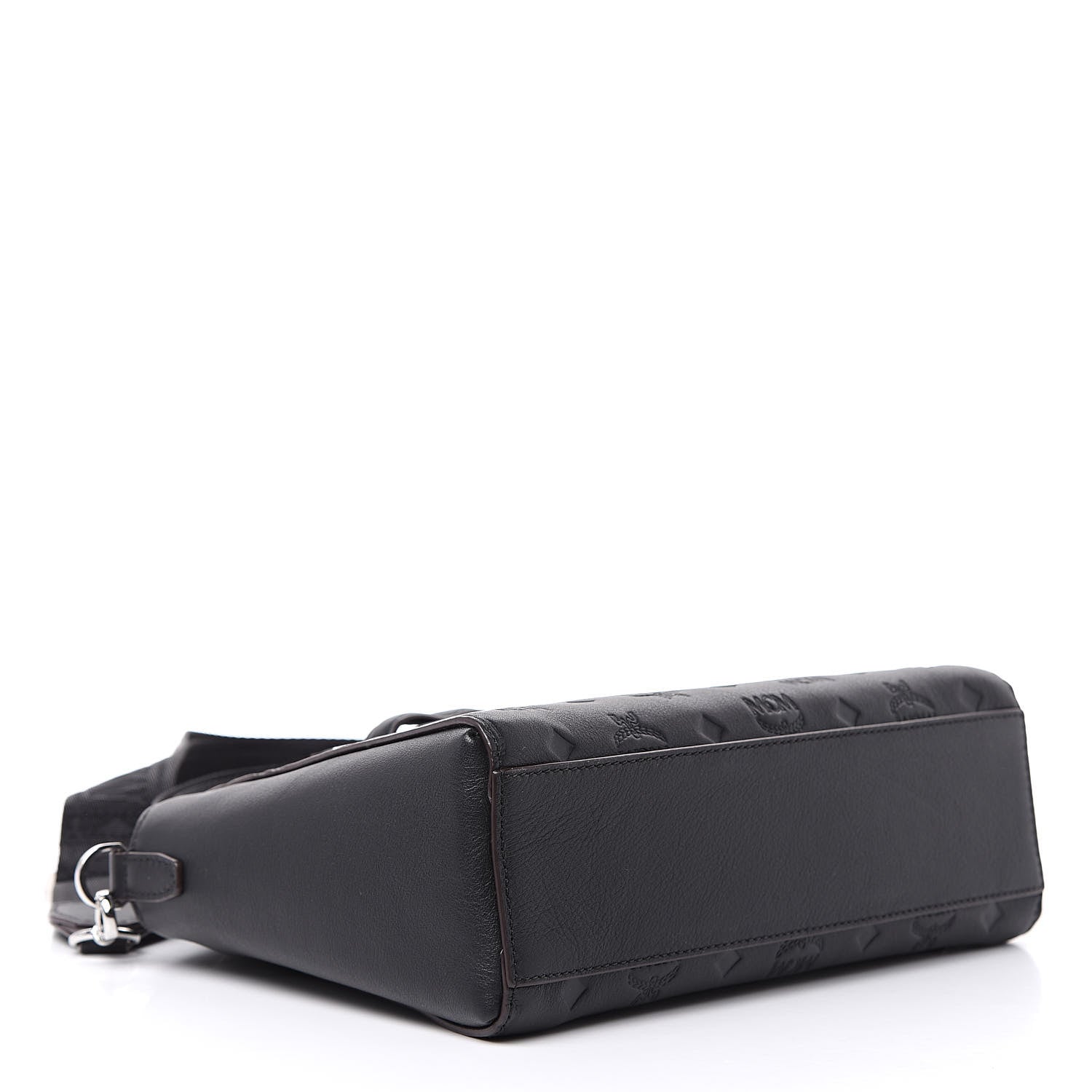 MCM Calfskin Ottomar Essential Crossbody Bag Black 4 of 10