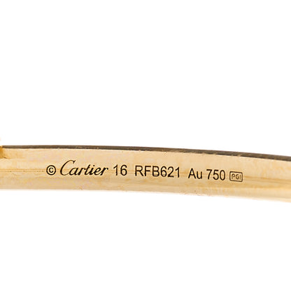 Cartier 18K Yellow Gold Diamond Small Juste Un Clou Bracelet 16 3 of 4