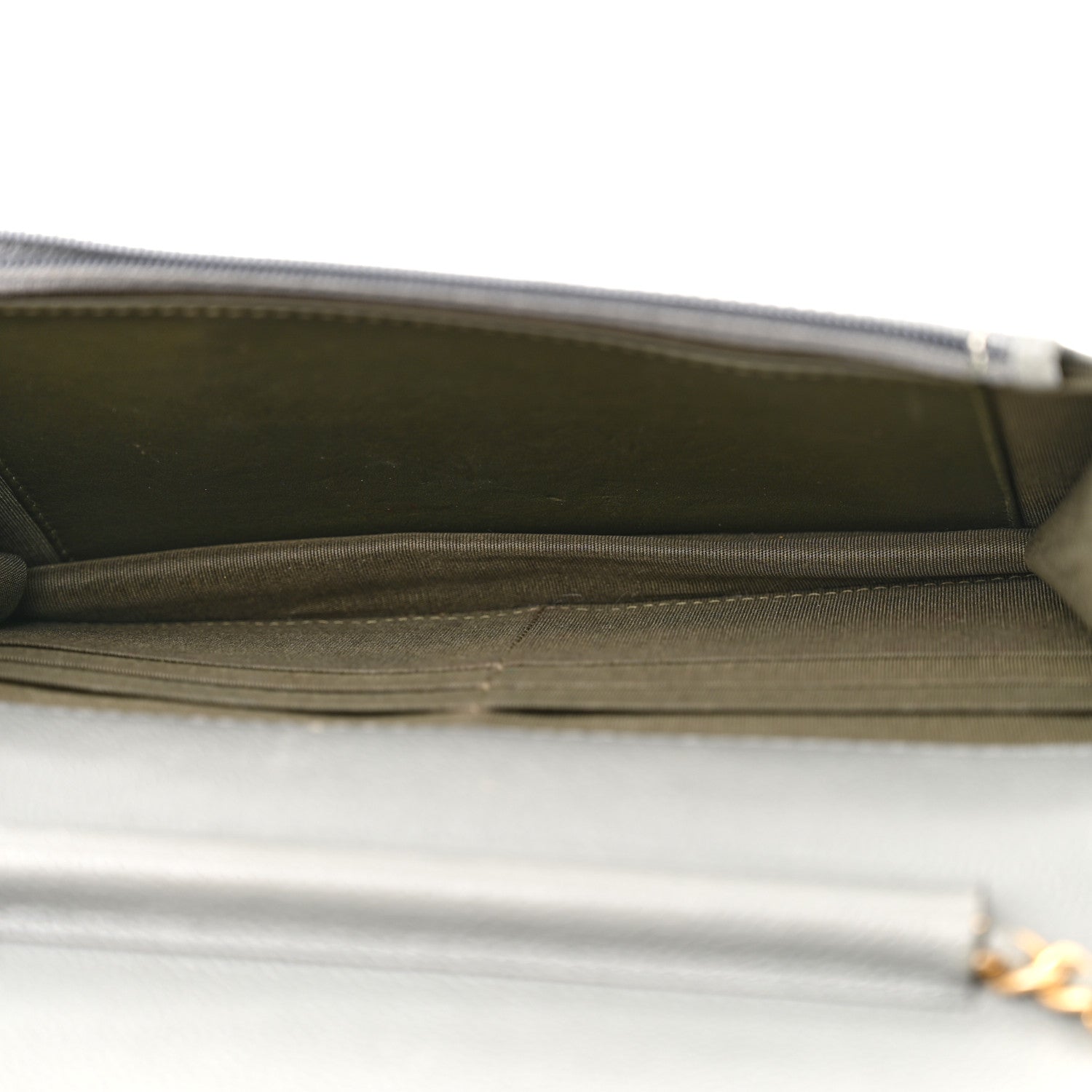 Chanel Caviar Quilted Boy Wallet On Chain WOC Grey 5 of 12