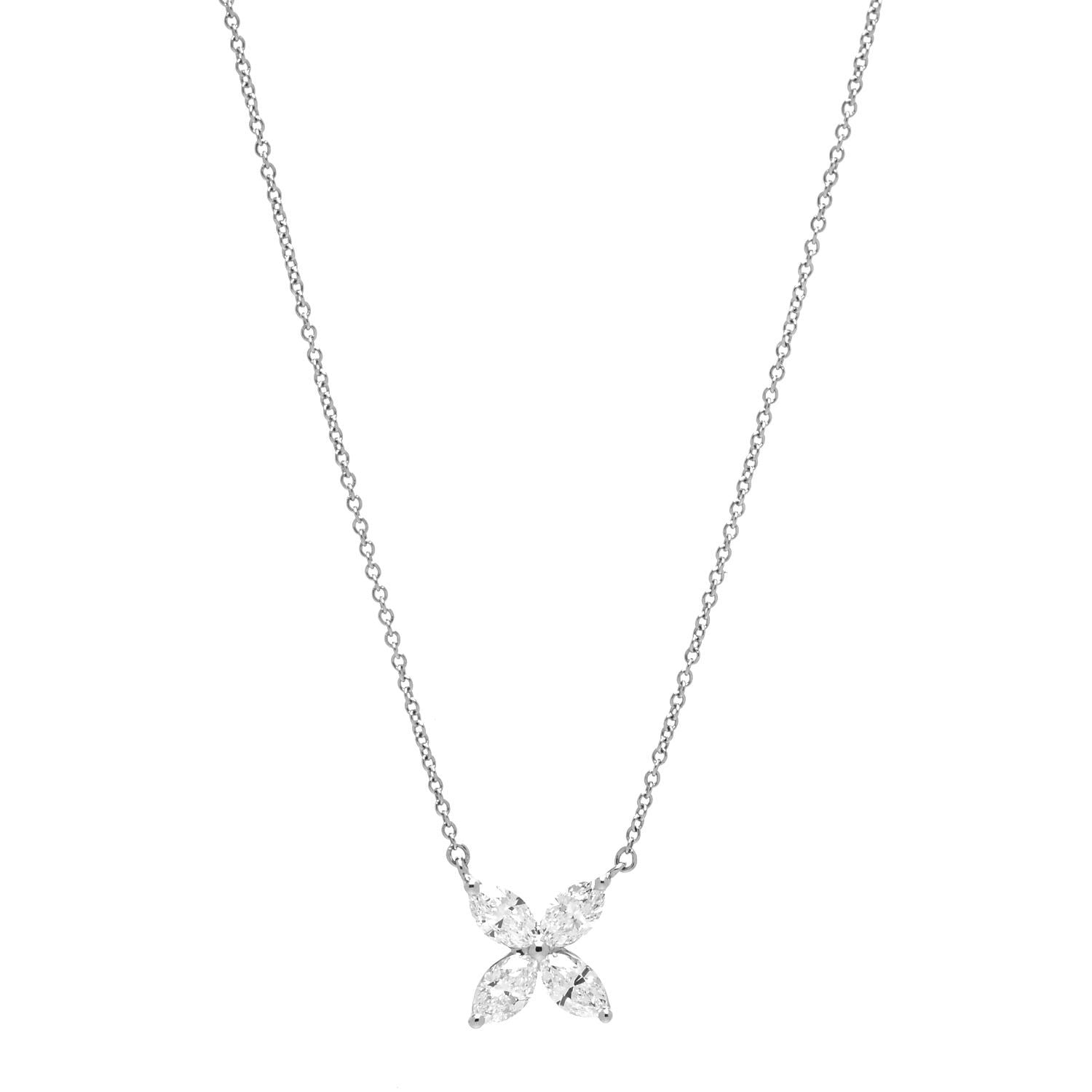 Tiffany Platinum Diamond Large Victoria Necklace 1 of 6