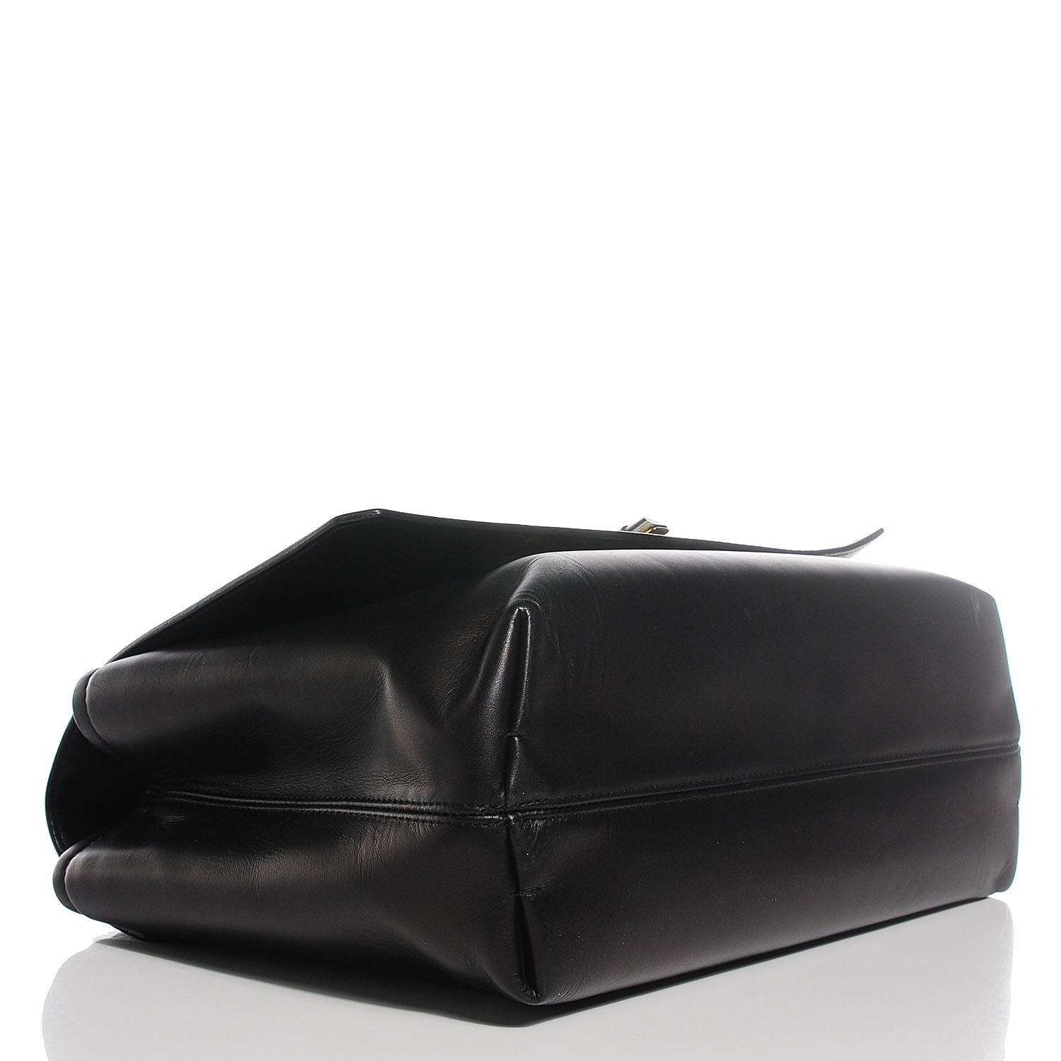 Lanvin Hammered Calfskin Large Happy Edgy Shoulder Bag Black 12 of 16