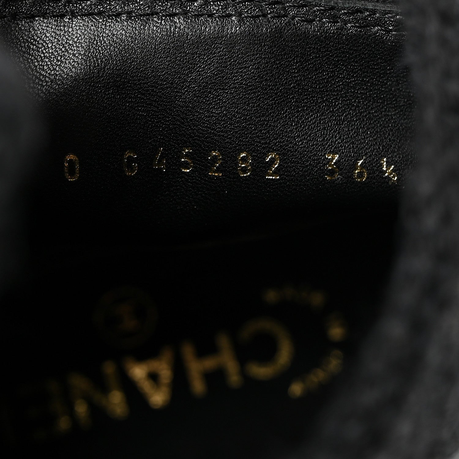 Chanel Calfskin Knit CC Short Boots 36.5 Black 7 of 9