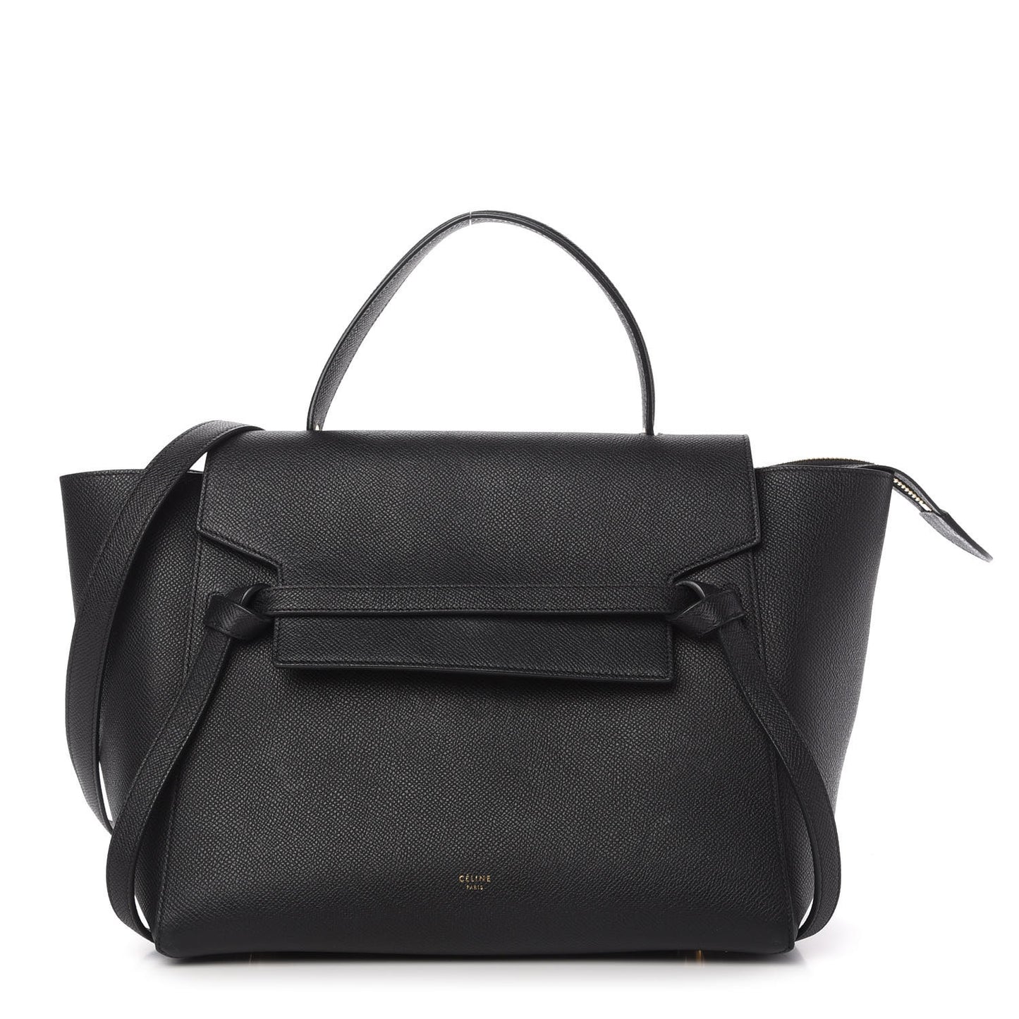 Grained Calfskin Mini Belt Bag Black