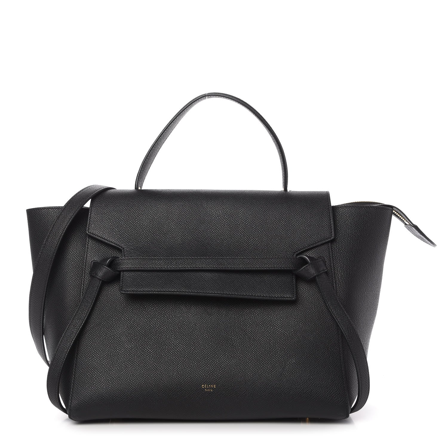 Celine Grained Calfskin Mini Belt Bag Black 1 of 8