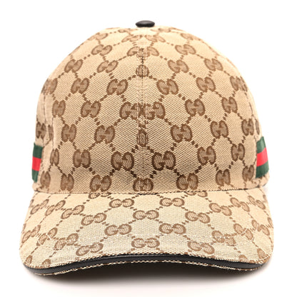 Gucci Monogram Web Baseball Hat M Beige Cocoa 3 of 9