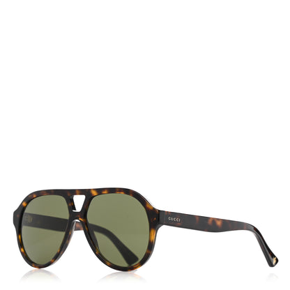 Gucci Aviator GG0159S Sunglasses Black Tortoise 1 of 9