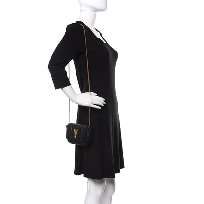 Versace Nappa Quilted Virtus Evening Bag Black 2 of 11