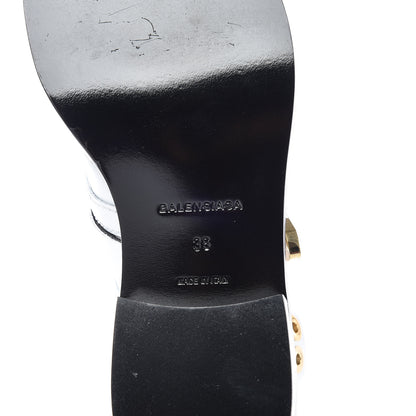 Balenciaga Brushed Calfskin Ceinture Ankle Boots 36 White 6 of 13