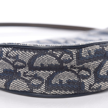 Christian Dior Monogram Mini Saddle Pochette Navy 8 of 8