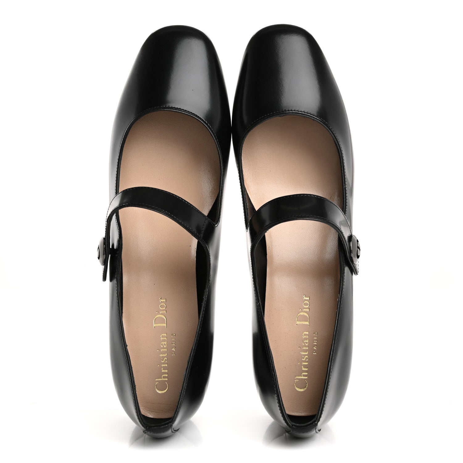 Christian Dior Brushed Calfskin Uniform 30mm Pumps 40 Black 2 of 9