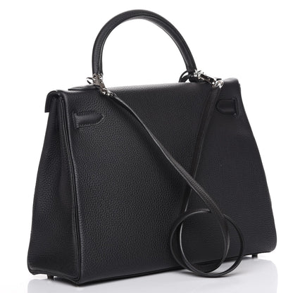 Hermes Togo Kelly Retourne 32 Black 4 of 31