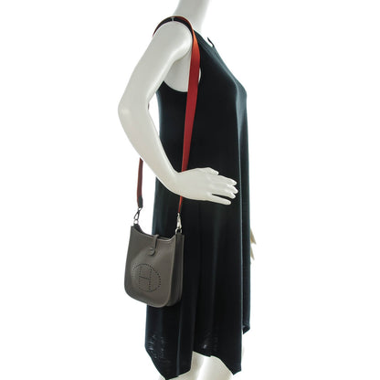 Hermes Taurillon Clemence Amazone Evelyne TPM Etain Cuivre 4 of 11