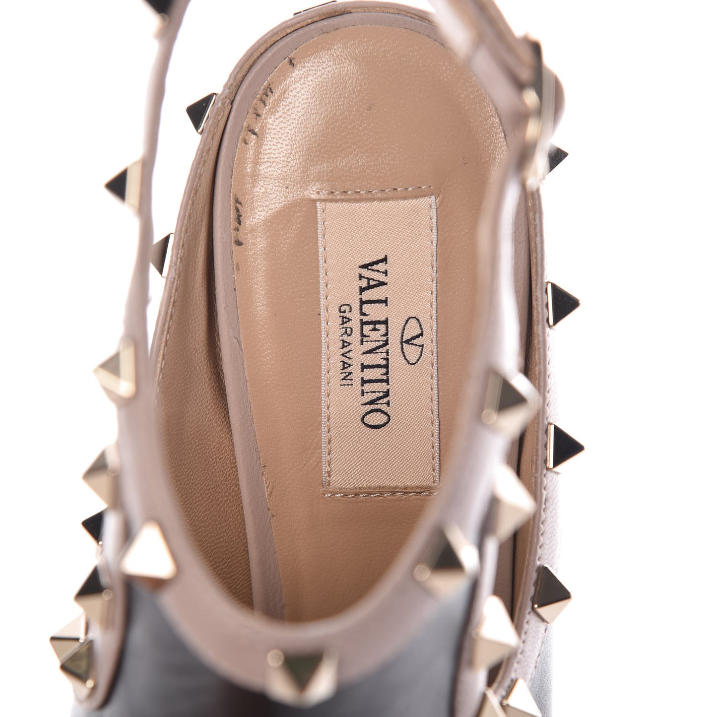 Calfskin Rockstud Open Back Ankle Booties 40 Black Poudre