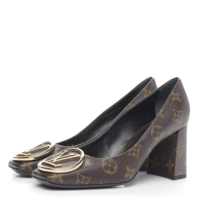 Louis Vuitton Monogram Madeleine Pumps 37 3 of 8