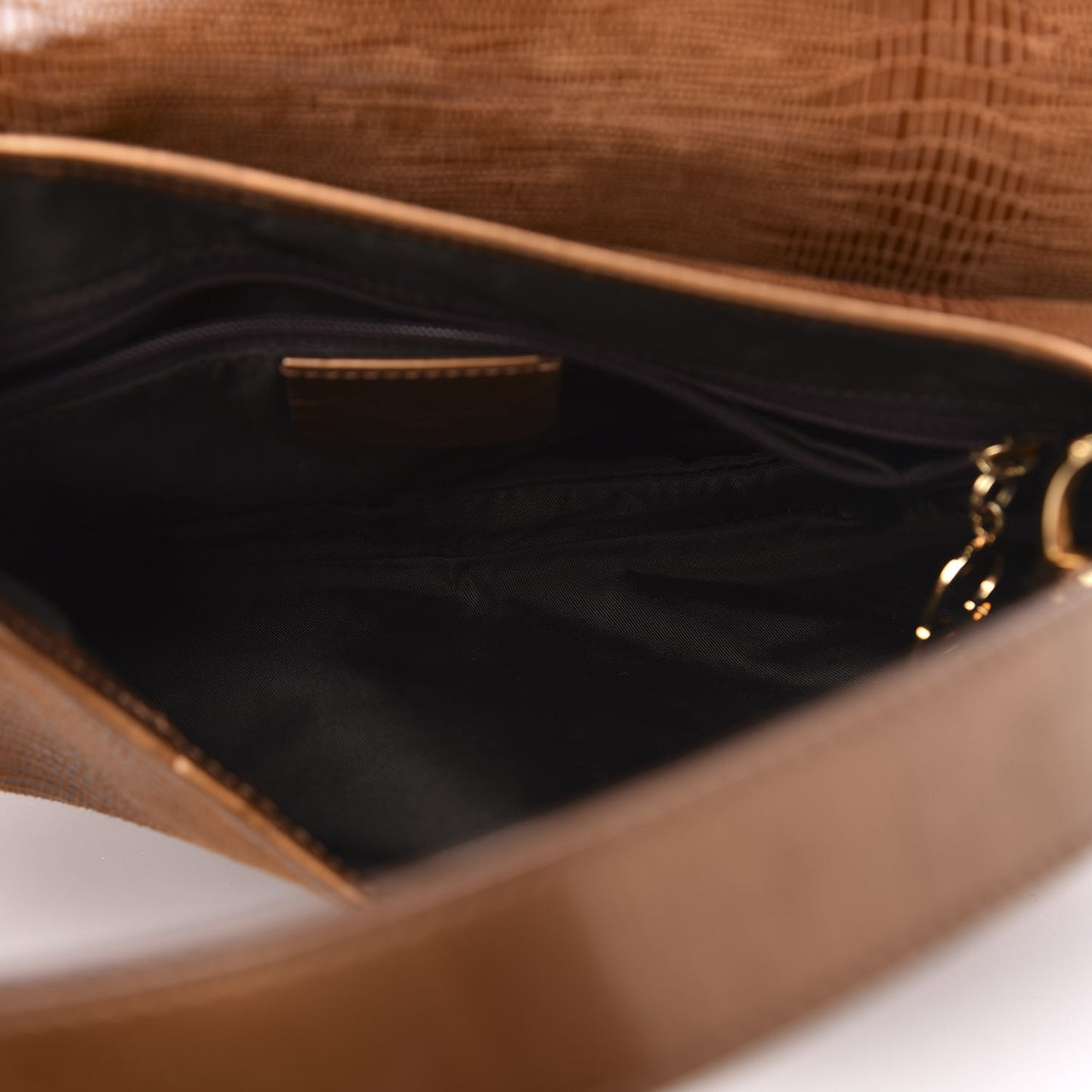 Lizard Double Saddle Bag Brown