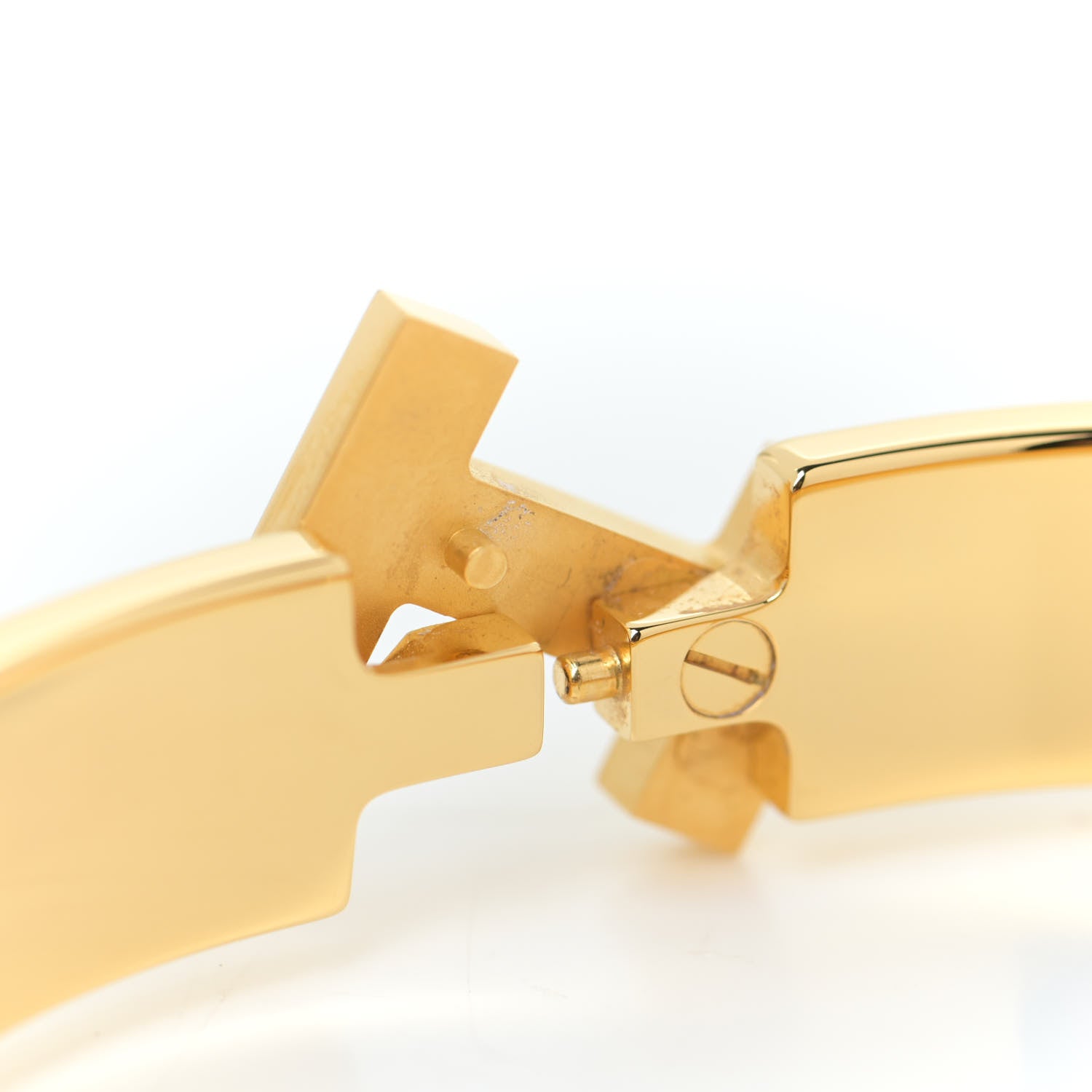 Hermes Matte Enamel Narrow Clic Clac HH Bracelet GM Etain 6 of 7