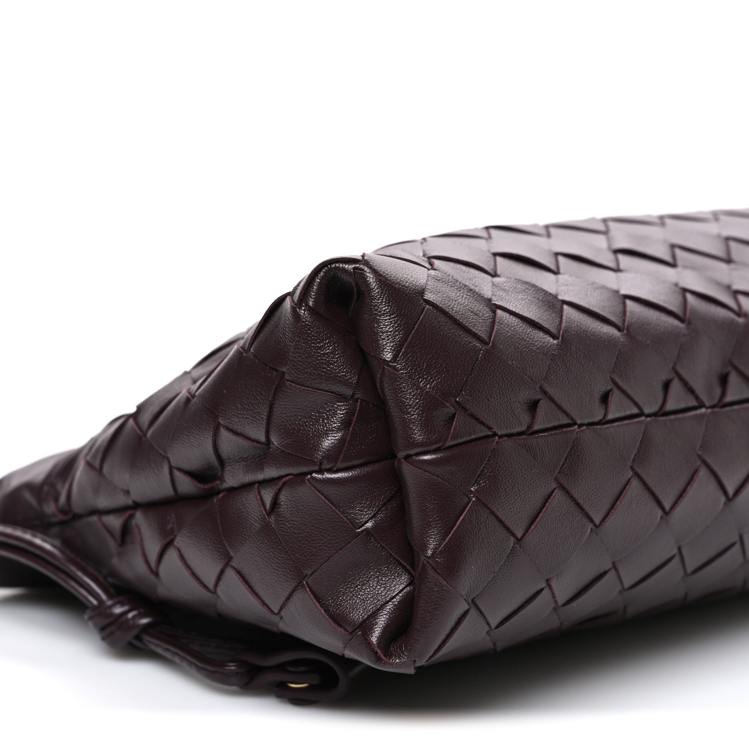Bottega Veneta Nappa Intrecciato Dustbag Notte Shoulder Bag Dark Barolo Brass 10 of 11