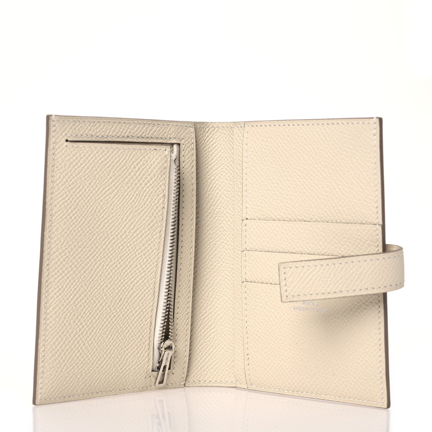 Epsom H Passant Compact Wallet Craie