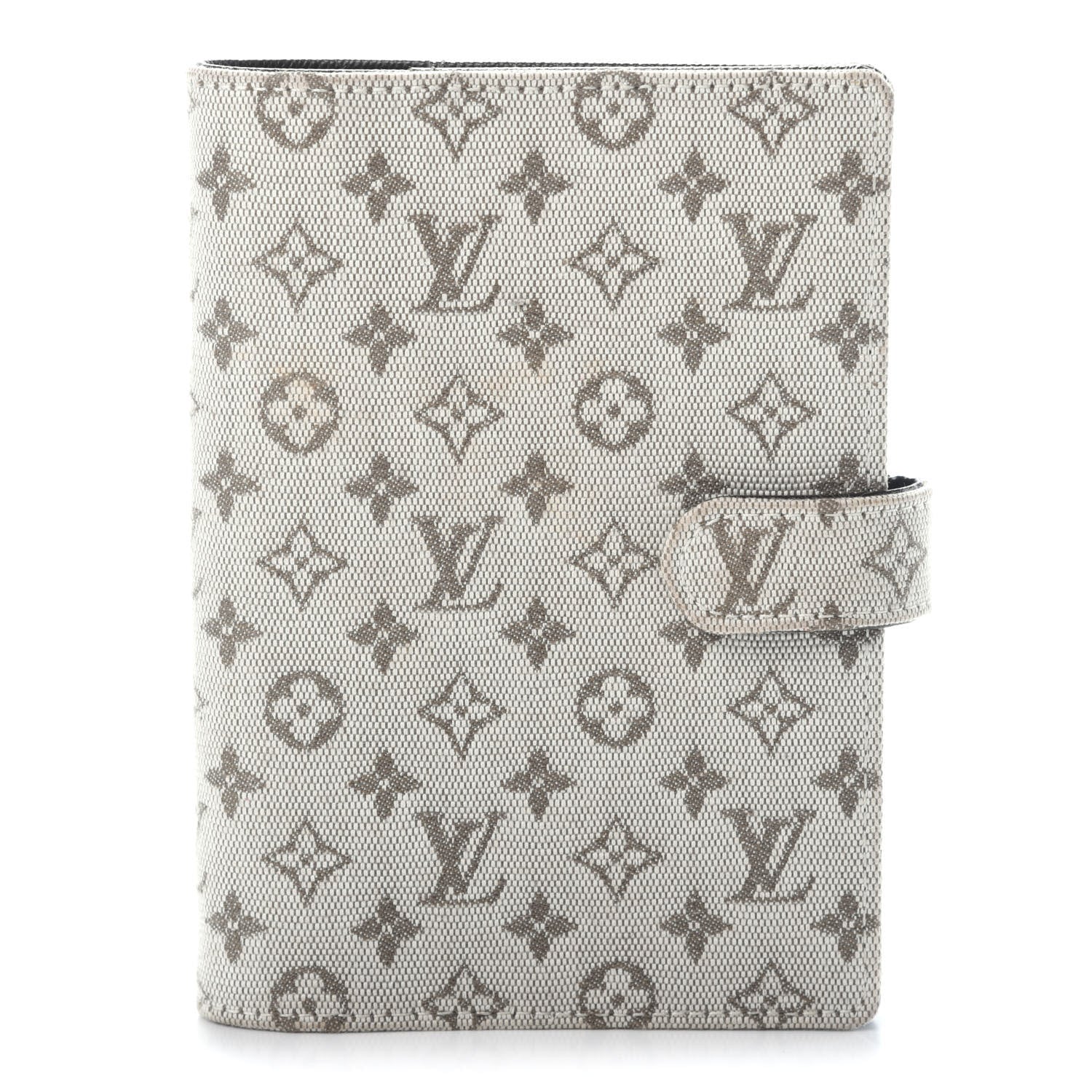 Louis Vuitton Mini Lin Small Ring Agenda Cover Kaki 1 of 6