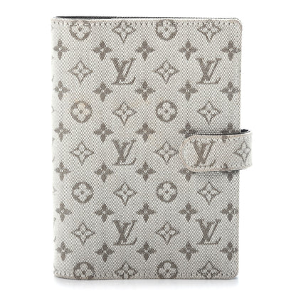 Louis Vuitton Mini Lin Small Ring Agenda Cover Kaki 1 of 6