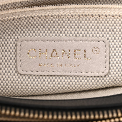 Chanel Calfskin Quilted Large Retro Chain Shopping Tote  Black 7 of 14