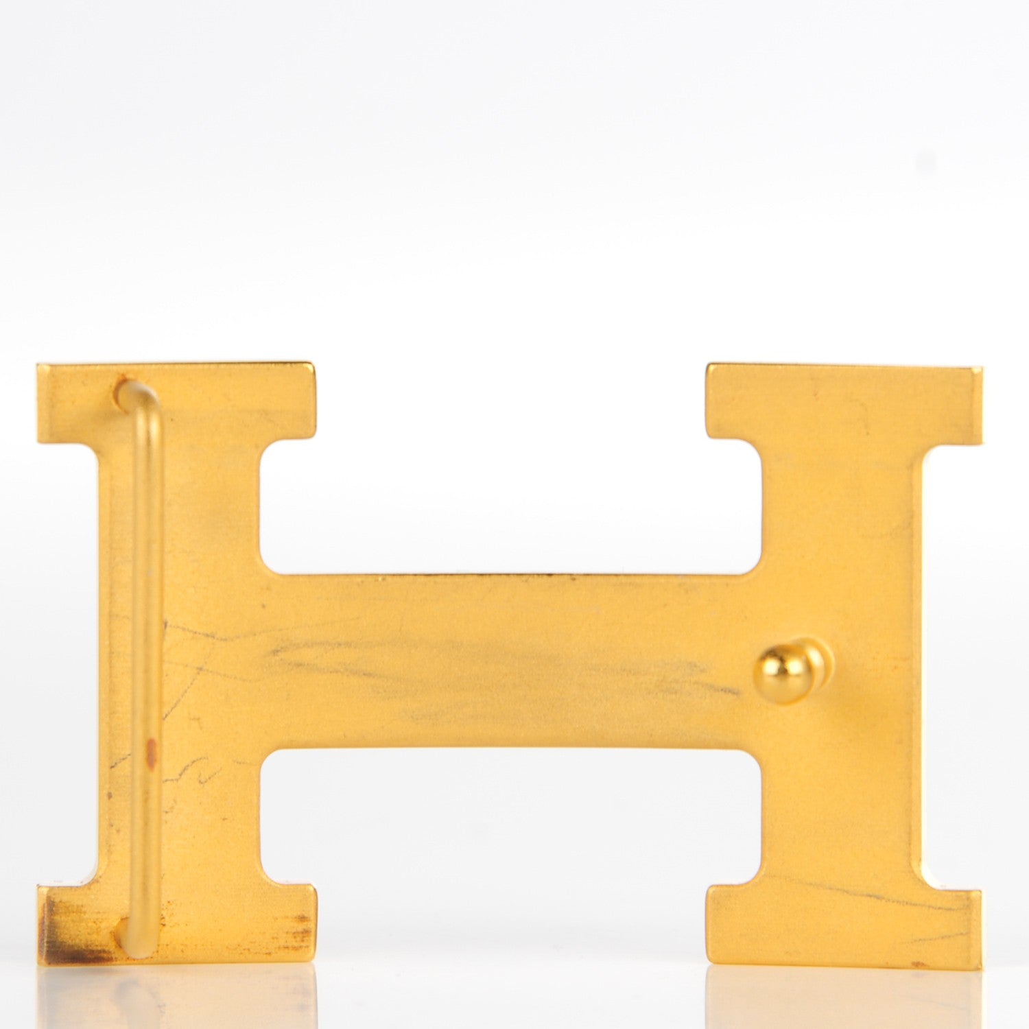 Hermes Polished 32mm H Belt Buckle Gold 3 of 4