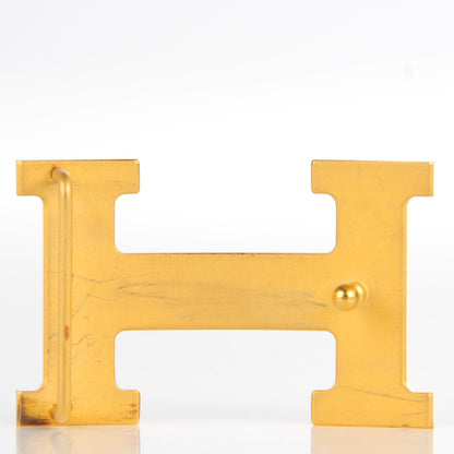 Hermes Polished 32mm H Belt Buckle Gold 3 of 4