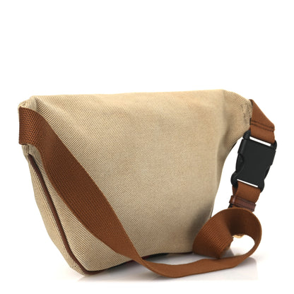 Gucci Vintage Canvas Web Belt Bag Sand Cuir 3 of 13