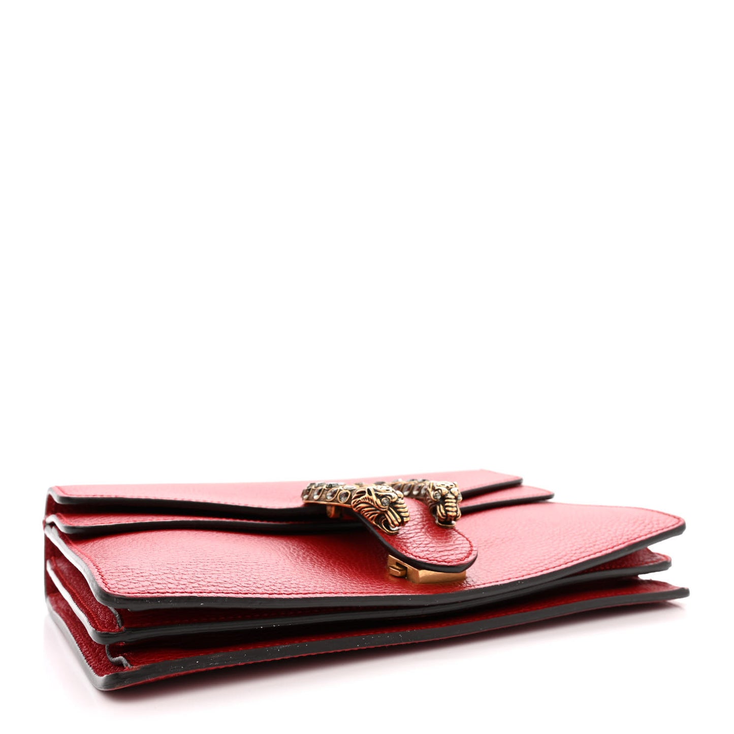 Dollar Calfskin Swarovski Crystal Small Dionysus Shoulder Bag Hibiscus Red