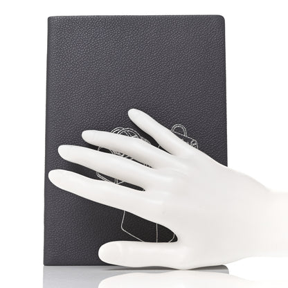 Louis Vuitton Taurillon Notebook MM Gris 2 of 8