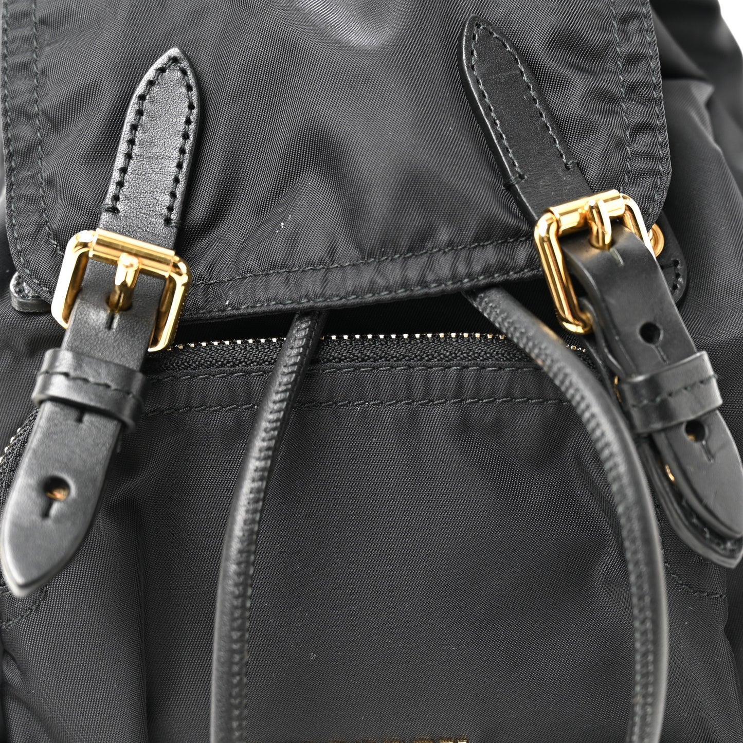 Nylon Small Crossbody Rucksack Backpack Black