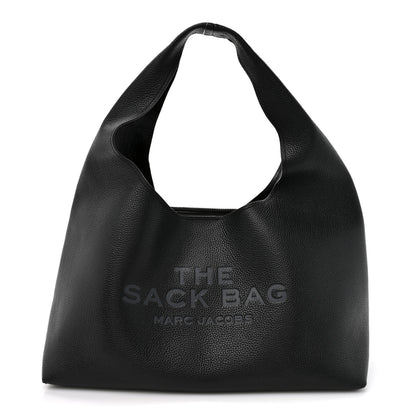 Marc Jacobs Grained Calfskin Medium The Sack Bag Black 1 of 13