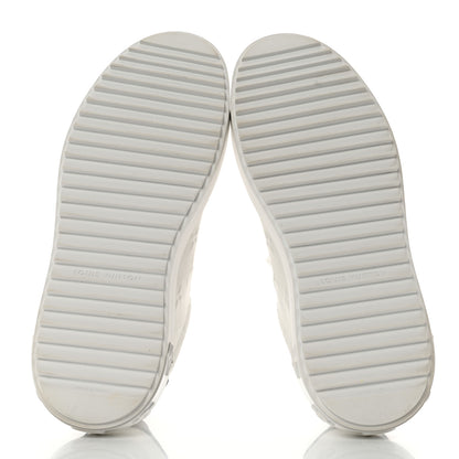 Louis Vuitton Lambskin Embossed Monogram Time Out Sneakers 36.5 White 5 of 8