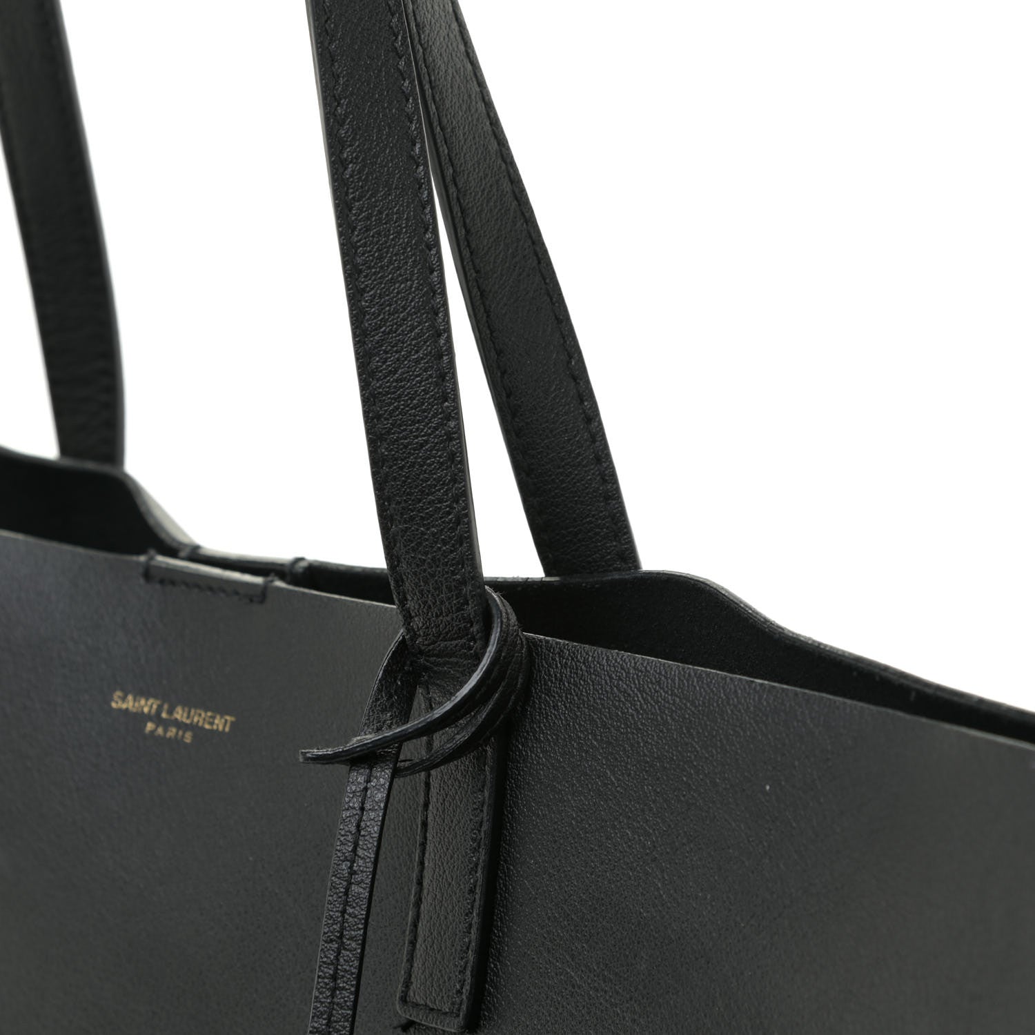 Saint Laurent Calfskin Large Shopping Tote Black 11 of 14