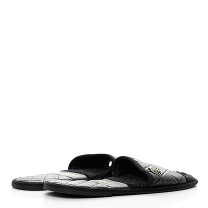 Chanel Lambskin CC Flat Mules M Black 8 of 18